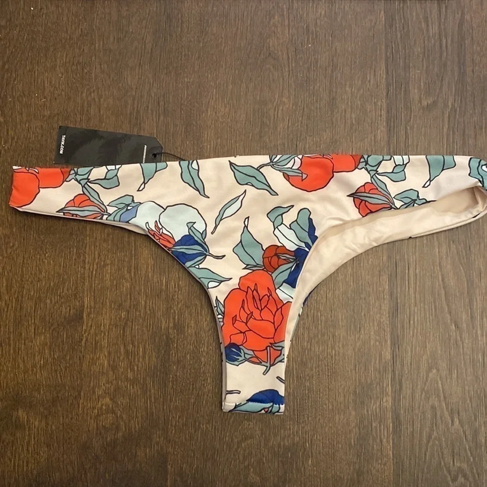 Tavik ALI‎ mini swim bottom emma floral tapioca SIZE L NWT